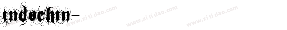 INDOCHIN字体转换