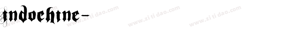 Indochine字体转换