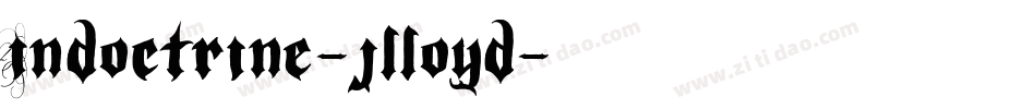 Indoctrine-jlloyd字体转换