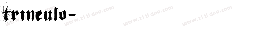 Trinculo字体转换