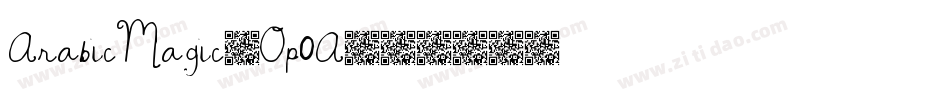 ArabicMagic-Op0A字体转换