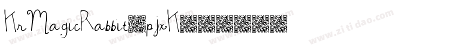KrMagicRabbit-pjxK字体转换