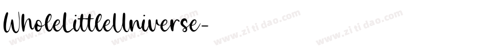 WholeLittleUniverse字体转换