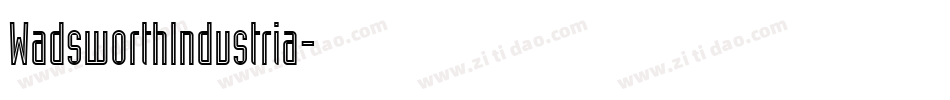 WadsworthIndustria字体转换