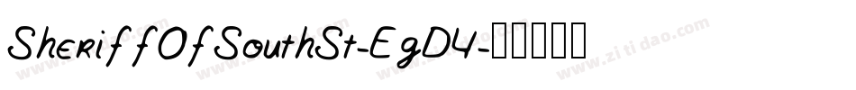 SheriffOfSouthSt-EgD4字体转换