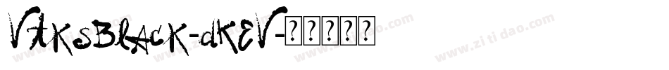 VtksBlack-dKEV字体转换