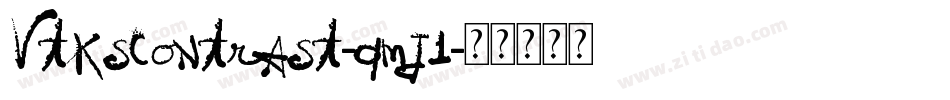 VtksContrast-qmj1字体转换