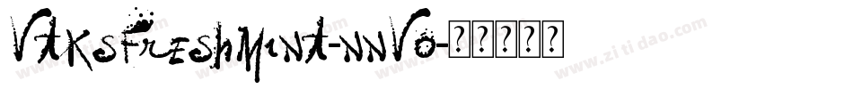 VtksFreshMint-nnV0字体转换