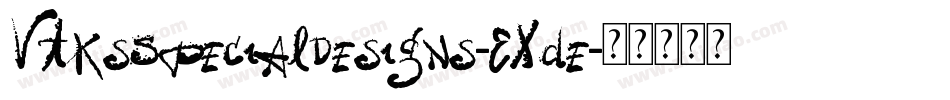 VtksSpecialDesigns-EXde字体转换