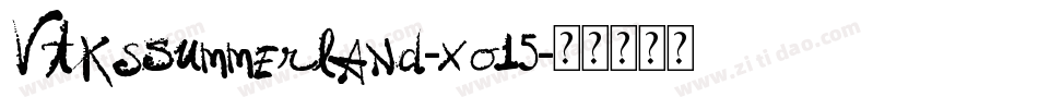VtksSummerland-xo15字体转换