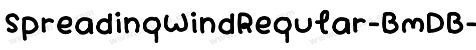 SpreadingWindRegular-BmDB字体转换
