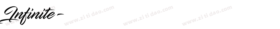 Infinite字体转换