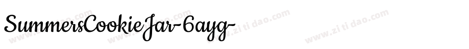 SummersCookieJar-6ayg字体转换