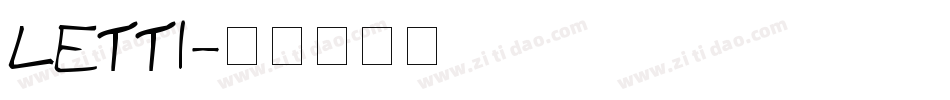 LETT1字体转换