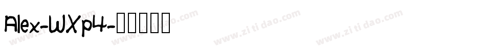 Alex-WXp4字体转换