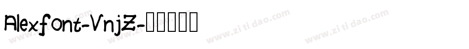 Alexfont-VnjZ字体转换