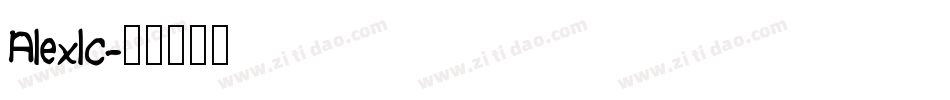 Alexlc字体转换