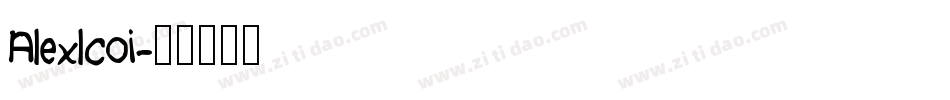 Alexlcoi字体转换