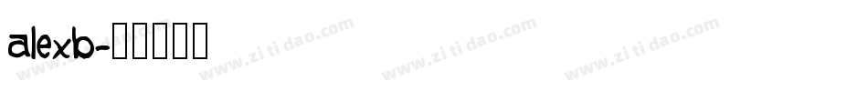 alexb字体转换