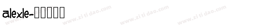 alexle字体转换