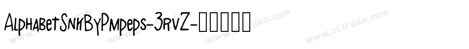 AlphabetSnkByPmpeps-3rvZ字体转换