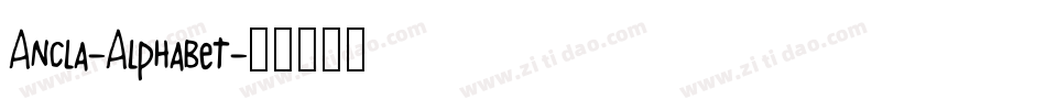 Ancla-Alphabet字体转换