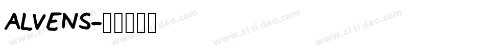 ALVENS字体转换