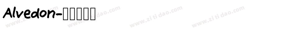 Alvedon字体转换