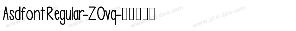 AsdfontRegular-ZOvq字体转换