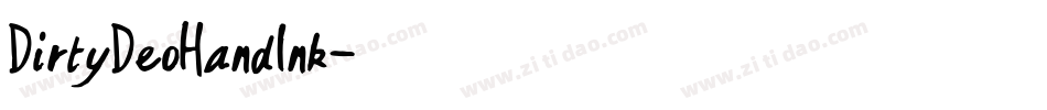 DirtyDeoHandInk字体转换