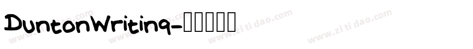 DuntonWriting字体转换