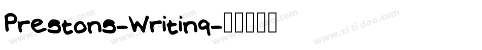 Prestons-Writing字体转换