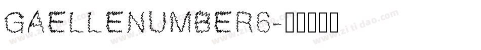 GaelleNumber6字体转换