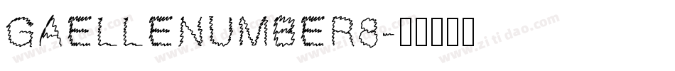 GaelleNumber8字体转换