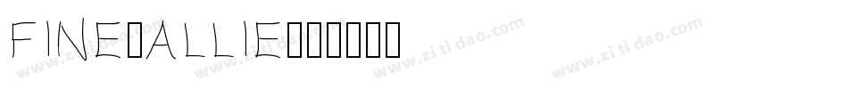 Fine-Allie字体转换