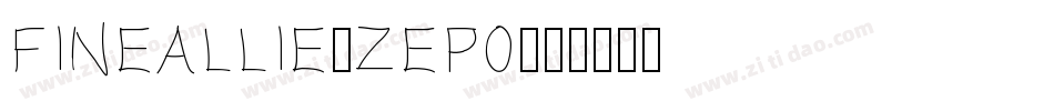 FineAllie-zEp0字体转换
