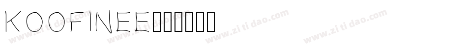 Koofinee字体转换