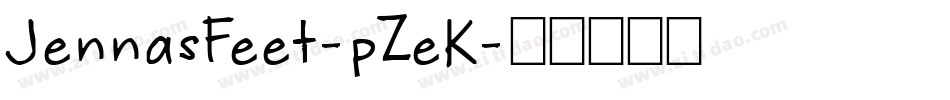 JennasFeet-pZeK字体转换
