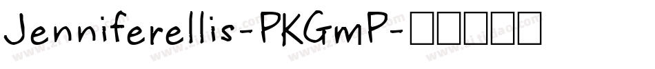 Jenniferellis-PKGmP字体转换