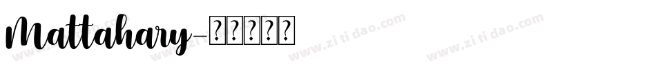 Mattahary字体转换