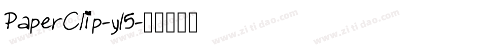 PaperClip-y15字体转换