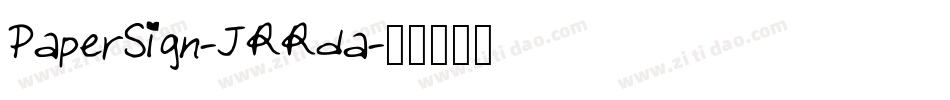 PaperSign-JRRda字体转换