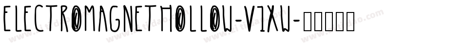 ElectroMagnetHollow-V1Xw字体转换