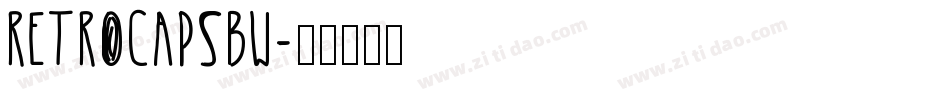 RetroCapsBW字体转换