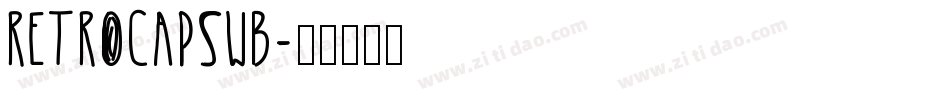 RetroCapsWB字体转换