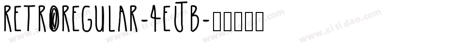 RetroRegular-4ejB字体转换
