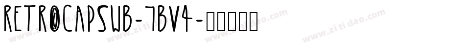 Retrocapswb-7Bv4字体转换