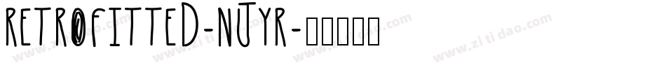 Retrofitted-njYR字体转换