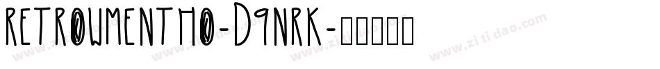 RetrowMentho-d9nrK字体转换