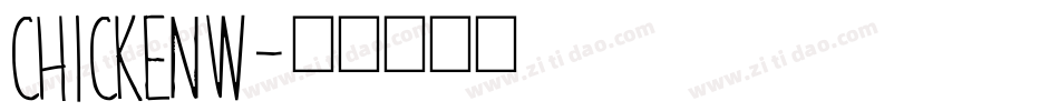 CHICKENW字体转换